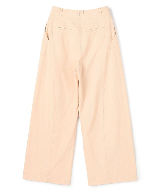 BEIGE， PREHNA / コットンツイル カービーシームワイドパンツ Peach