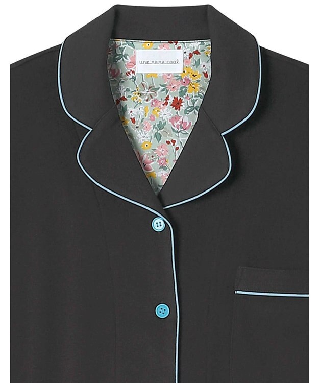 une nana cool 【綿100％】フライスパジャマ　ＭＡＤＥ　ＷＩＴＨ　ＬＩＢＥＲＴＹ　ＦＡＢＲＩＣ BL