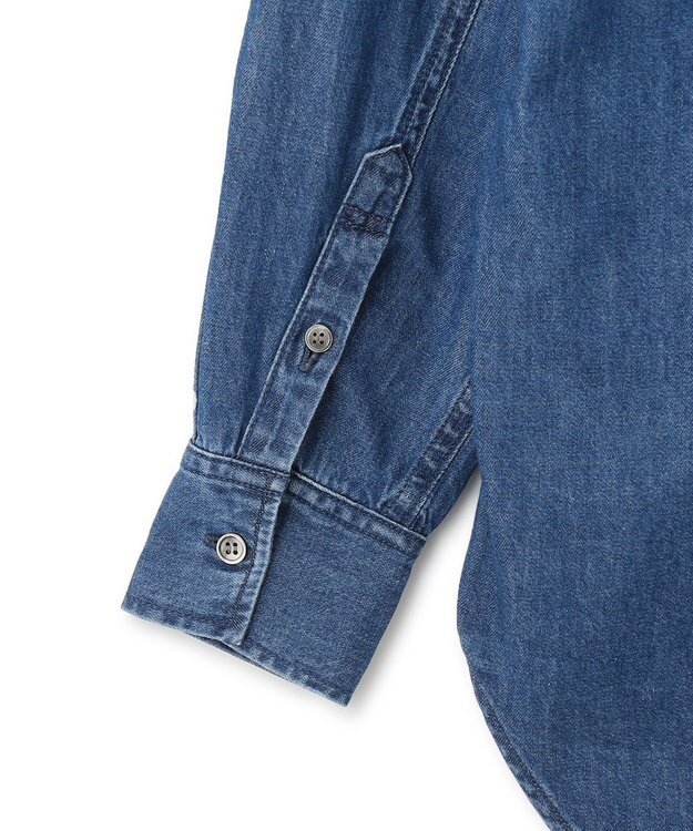 23区 【洗える】23区DENIM ライトダンガリー シャツ インディゴ