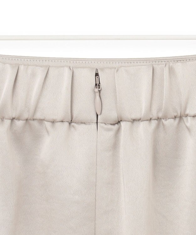 ICB 【洗える】 ヴィンテージサテン ナロースカート トープ系