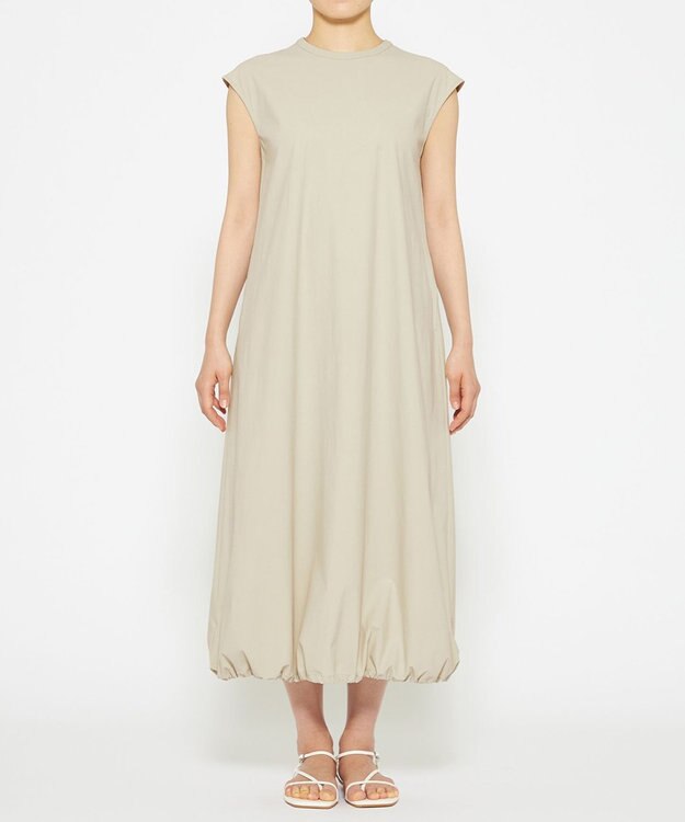 uncrave 【撥水・接触冷感・UVカット・洗濯機洗い可】マルチファンクションナイロン ワンピース（uncrave STANDARD） ライトベージュ