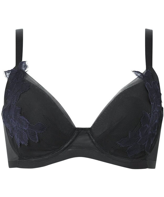 WACOAL ブラジャー 【エアインブラ】 つけごこち軽い ムレにくい 体型特徴に合わせた設計 レディース BXB427 /ワコール ブラック