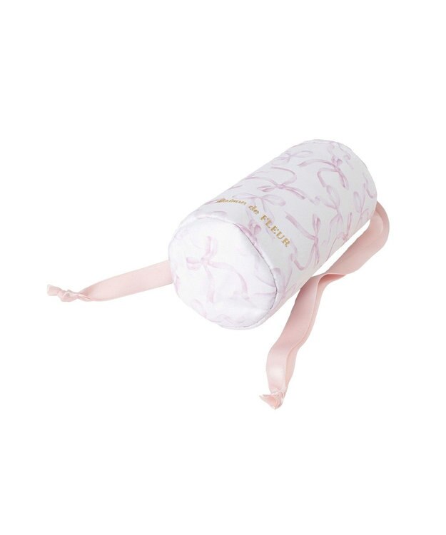 Maison de FLEUR 【保冷機能付き】リボン柄巾着ボトルケース Pink
