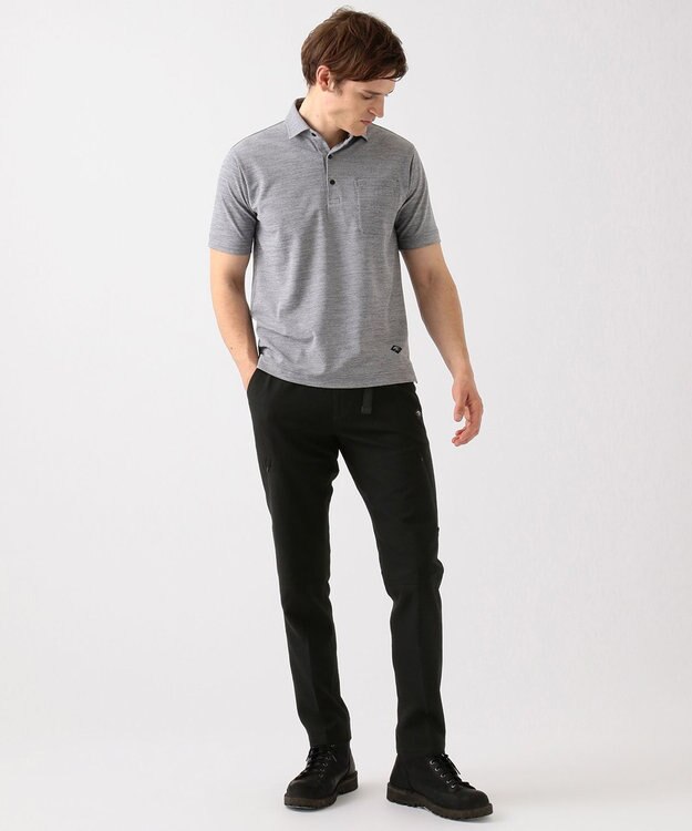 JOSEPH ABBOUD MOUNTAIN クールスキン鹿の子 ポロシャツ ライトグレー系