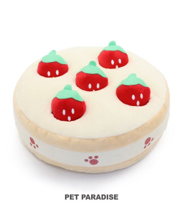 PET PARADISE ペットパラダイス ノーズトイ  《たこやき / 苺ケーキ》単品 苺ケーキ