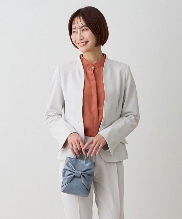 ROOTOTE 0670【直営店限定:ミニショルダー】ベビールーエナメルリボン-A 02：ブルーグレー