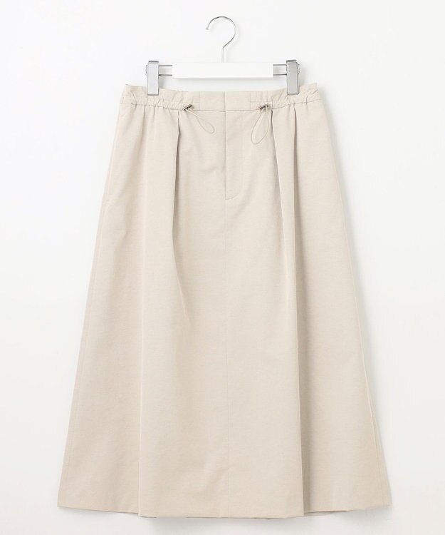 J.PRESS LADIES L 【洗える・吸水速乾・接触冷感】リネンツイル スカート アイボリー系