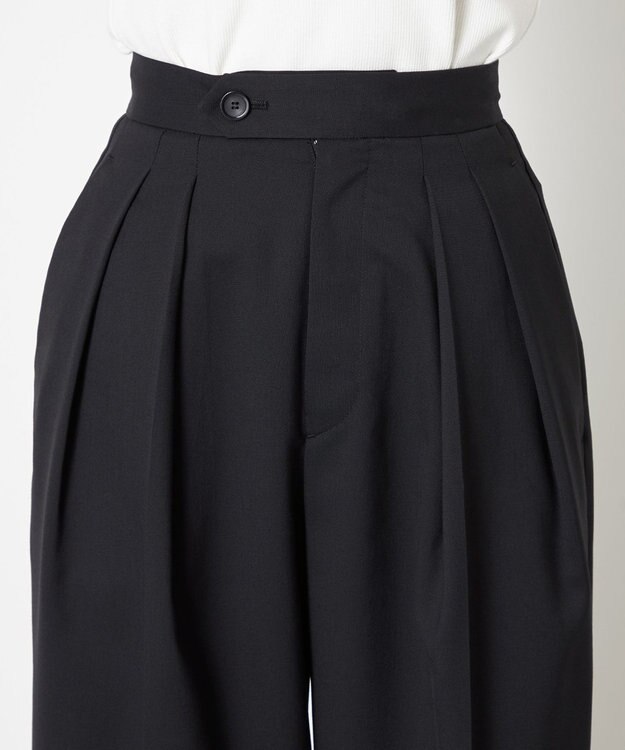 NAVE 【Nave】ウールポリエステルツイル パンツ ブラック系