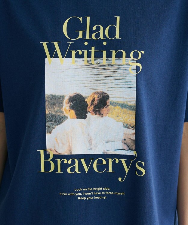 Green Parks フォトプリントボックスＴシャツ Navy