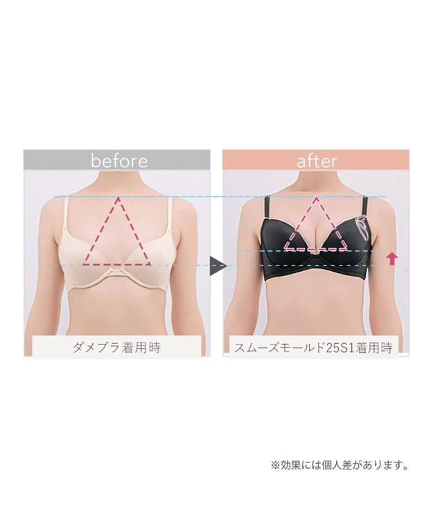 BRADELIS New York 【BRADELIS FIT】スムーズモールドカップブラ25S1 ブラデリス 補正 ブラジャー ブラック