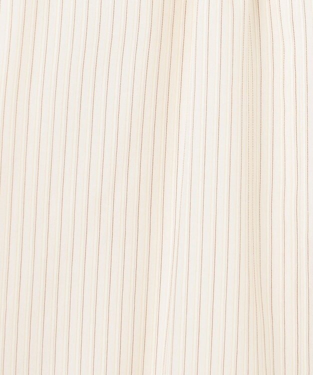 J.PRESS LADIES プロビスストライプ＆チェック カットソー エクリュストライプ系