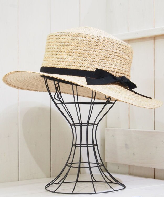 石田製帽 花麦ｘマニラ麻 キャノチエ ナチュラル