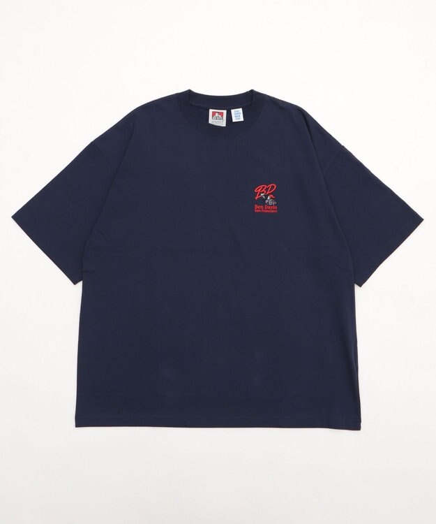 WEGO 【接触冷感/吸水速乾/ユニセックス着用ITEM/SMLサイズ展開】別注BENDAVISクールタッチワンポイントT（SS） ネイビー