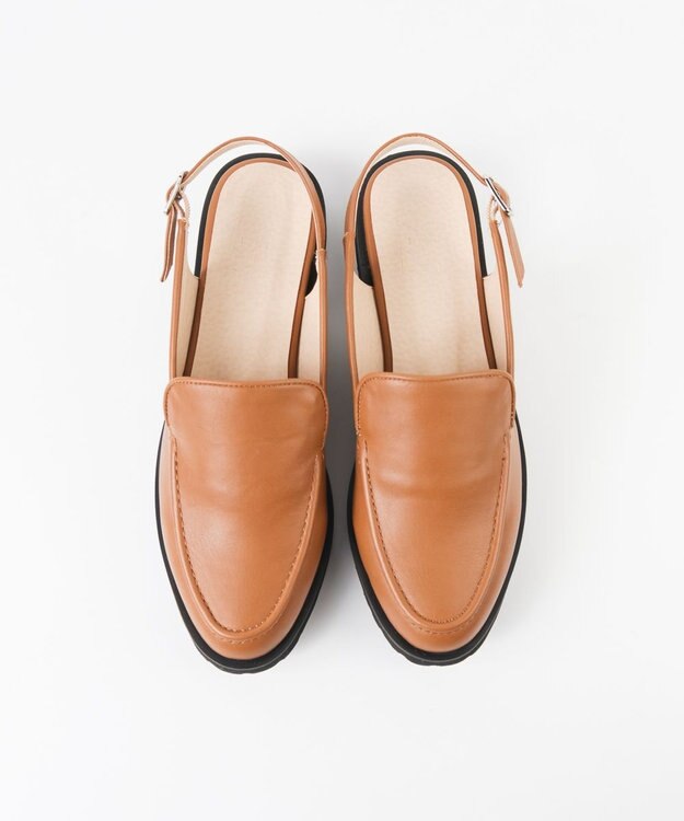 BONTRE 【MIONOTIS/ミオノティス】スリングバックローファー/773B ブラウン