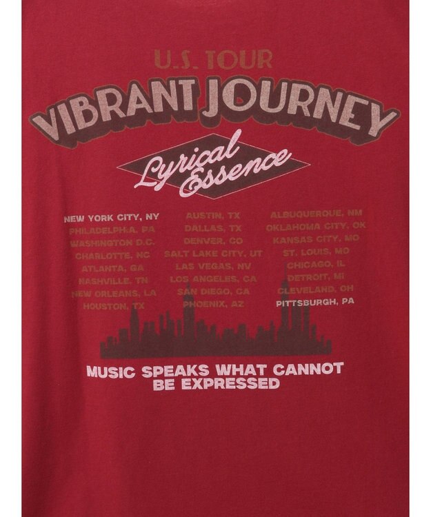 earth music&ecology ウ゛ィンテージライクツアーＴｅｅ Pink