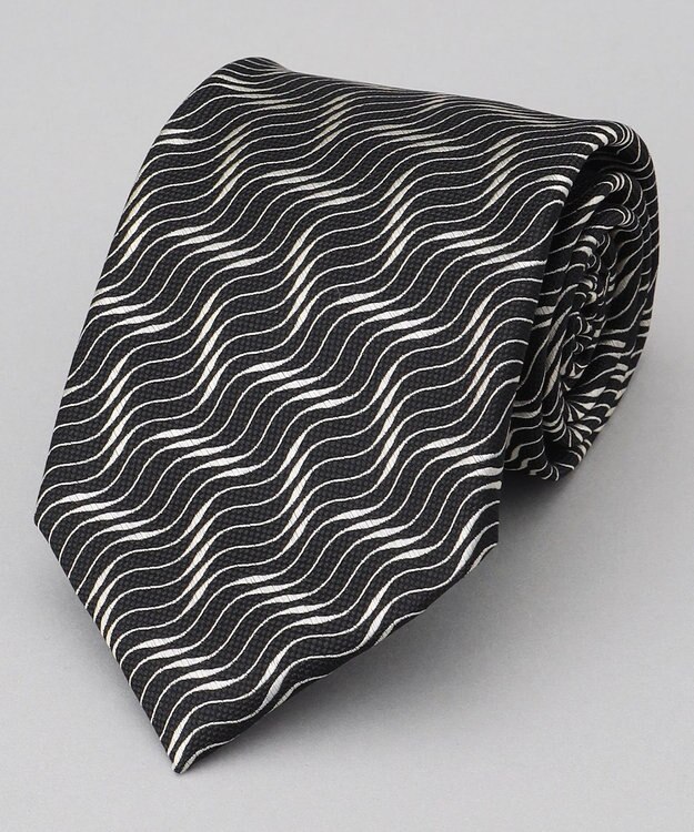 GOTAIRIKU GOTAIRIKU別注【MANTERO/マンテロ】ネクタイ_ウェイブ ブラック系4