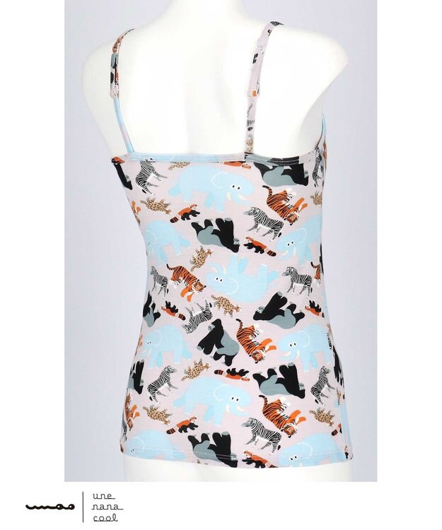 une nana cool MADE WITH 京都市動物園 カップ付きキャミソール PI