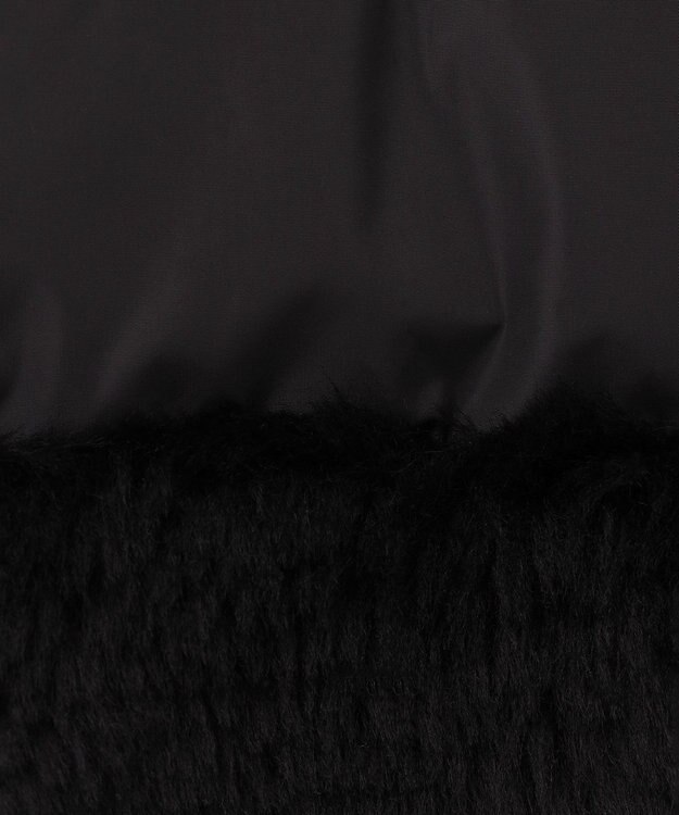 GRACE CONTINENTAL ボアコンビダウンジャケット ブラック