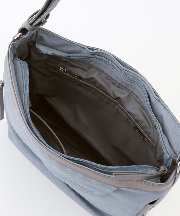 Y'SACCS コーデュロイライクナイロンショルダー ブルー