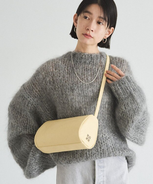 russet ソフトレザーロールショルダーバッグ(CE-1661) CreamYE