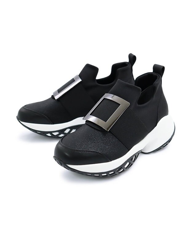 APOM プラットフォームスリップオンスニーカー ブラック