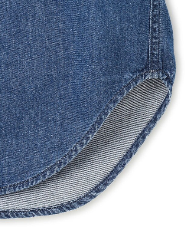23区 【洗える】23区DENIM ライトダンガリー シャツ インディゴ