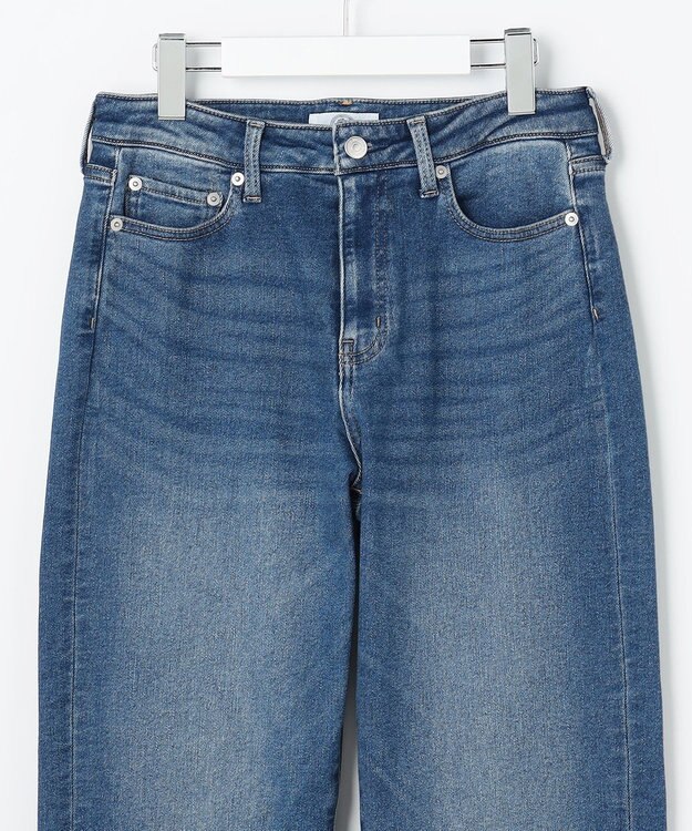 J.PRESS LADIES S 裏起毛ストレッチ デニム パンツ ユーズド系