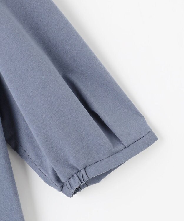 J.PRESS LADIES 【洗える】ブラウスライクジャージー カットソー ダルブルー系