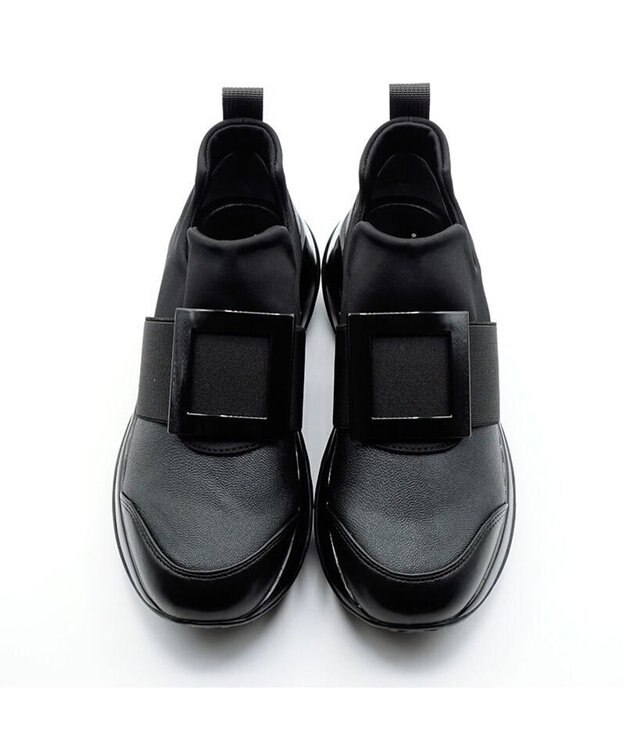 APOM プラットフォームスリップオンスニーカー ブラックB