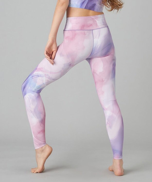 Chacott Chacott BALANCE インクアートプリントレギンス ピンクＰＴ