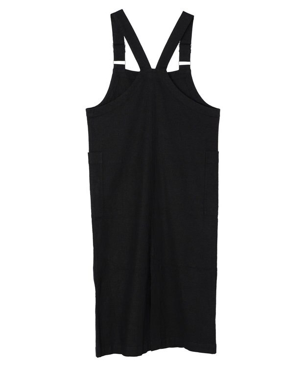 AMERICAN HOLIC リネンブレンドＩラインジャンバースカート Black