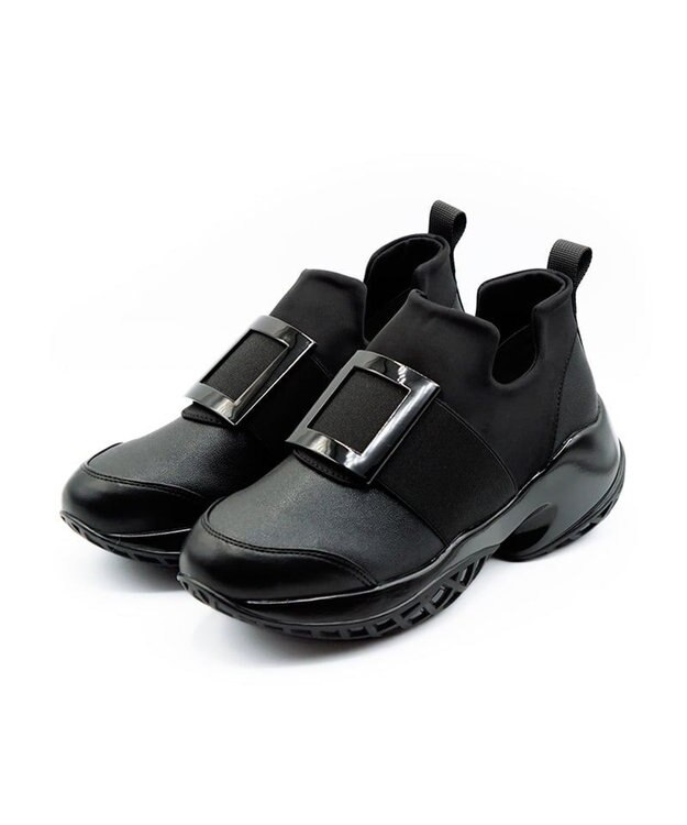 APOM プラットフォームスリップオンスニーカー ブラックB