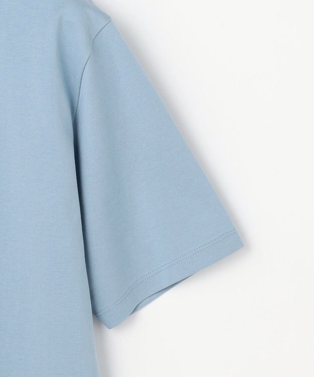 J.PRESS LADIES S 刺繍ロゴ Tシャツ サックスブルー系