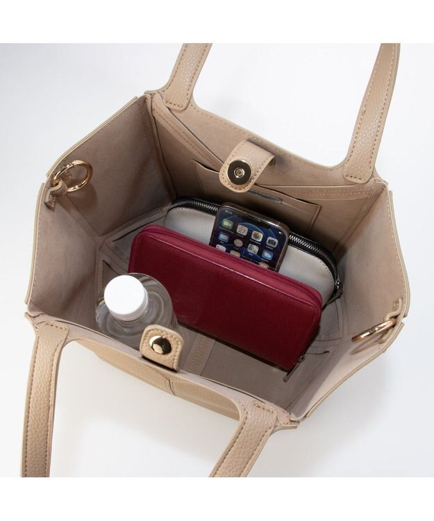 UNBILLION カシュカシュ cachecache / 折りたたみ2wayトートL ベージュ