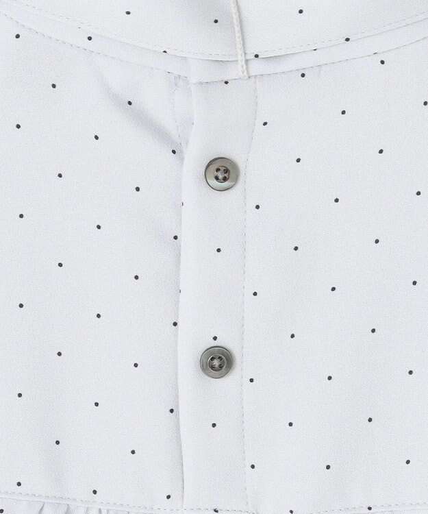 J.PRESS LADIES 【洗える・吸水速乾】 ライトアムンゼンドットPT リボン ブラウス サックスブルー系5