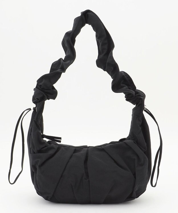 LA BAGAGERIE 【maison vert】 【軽量/多収納】ギャザーワンショルダー　Small ブラック
