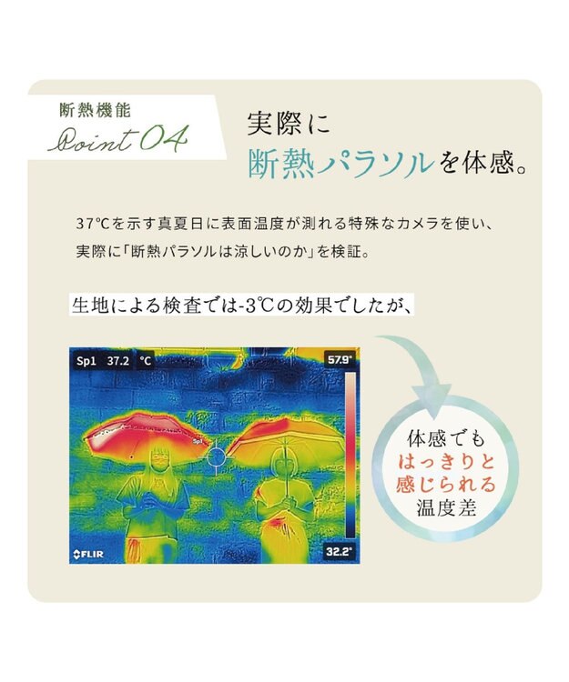 MOONBAT 断熱パラソル 二階建て 晴雨兼用 テクスチャー3ボーダー 日傘 遮熱 遮光 UV ベージュ