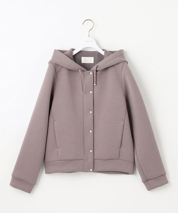 ANY SIS L 【洗える】スフレダンボール ブルゾン モカグレー