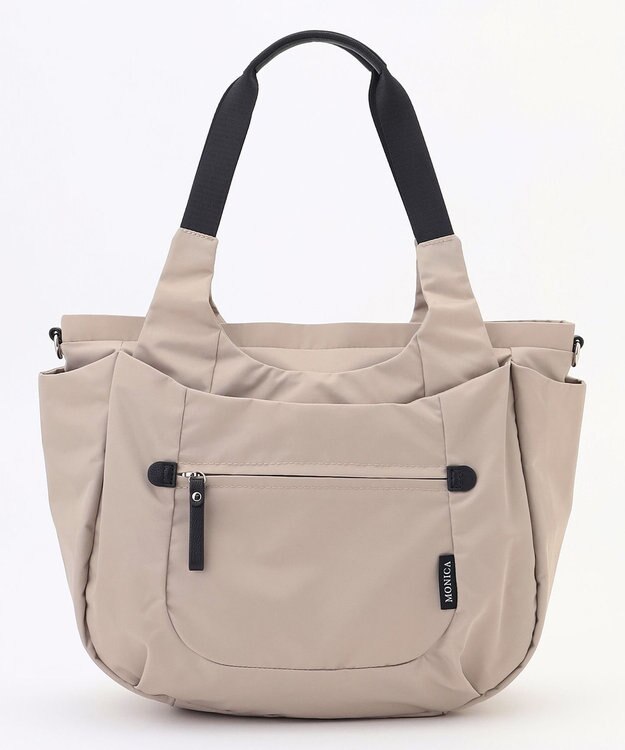 LA BAGAGERIE 【MONICA】ラウンド2WAYトートバッグ ライトグレー