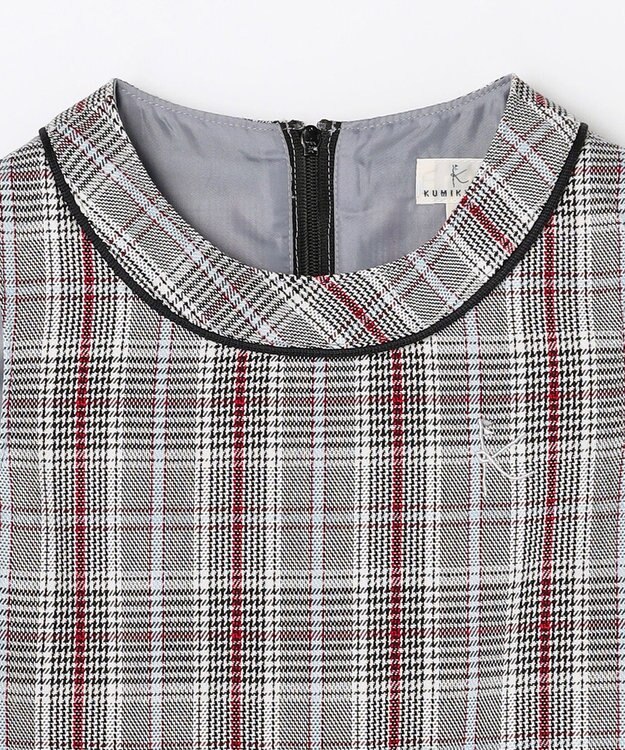 組曲 KIDS 【110-140㎝】グレンチェック ジャンスカ モノトーン