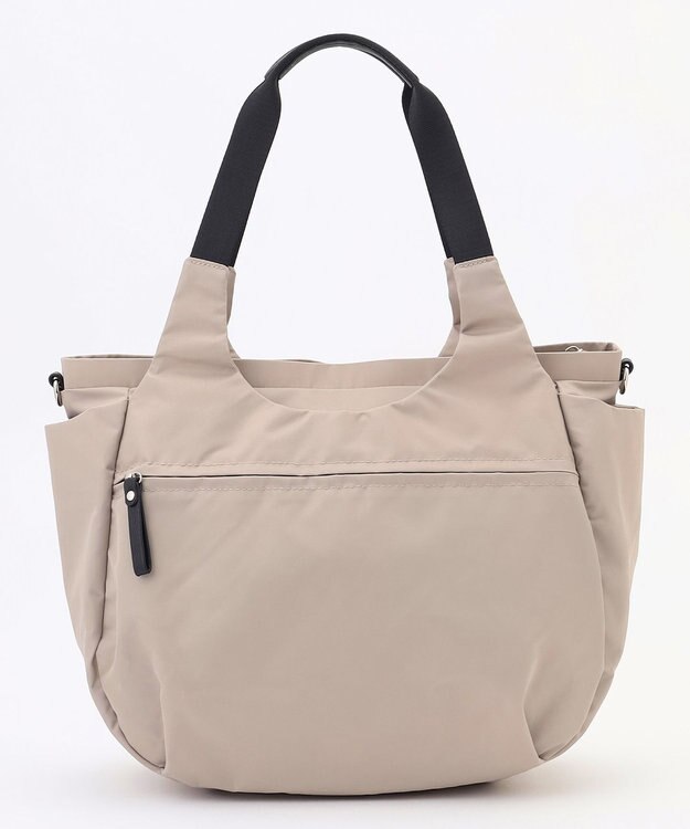 LA BAGAGERIE 【MONICA】ラウンド2WAYトートバッグ ライトグレー