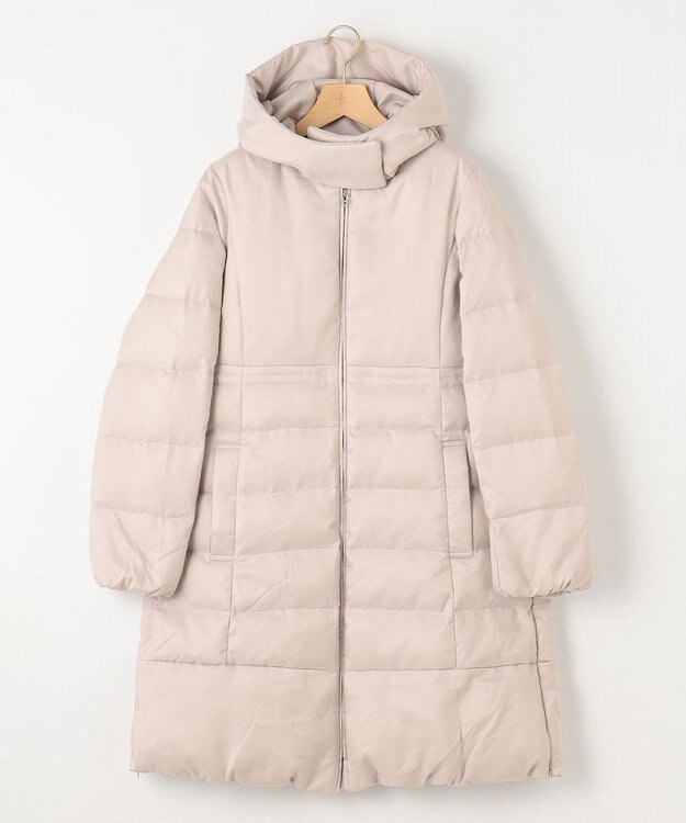 組曲 【洗える】ライトタフタロングダウン ベージュ系