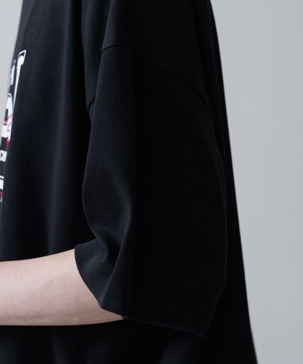 WEGO オフステッチグラフィックT（SS） ブラック