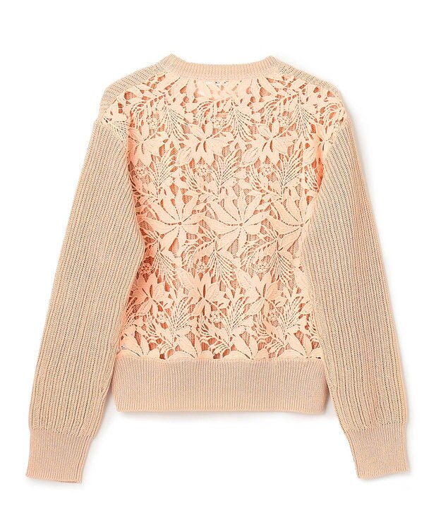 BEIGE， GARDENIA / クルーネックニット Peach