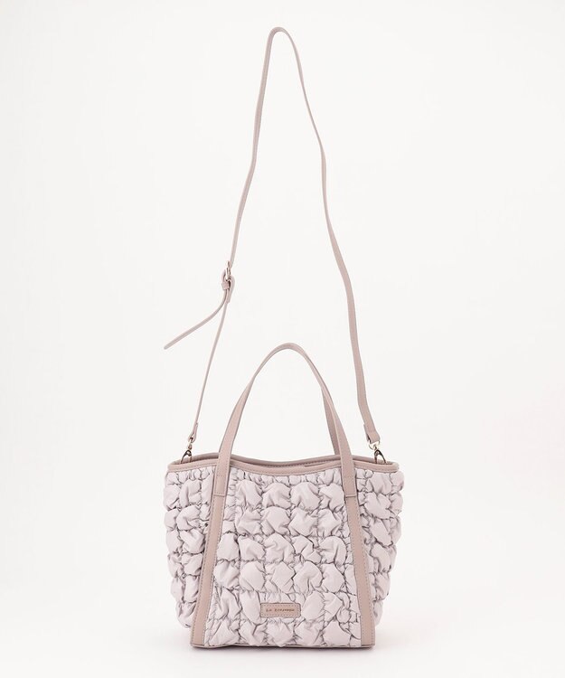 LA BAGAGERIE ポップコーンキルト2WAYトート Sサイズ グレージュ