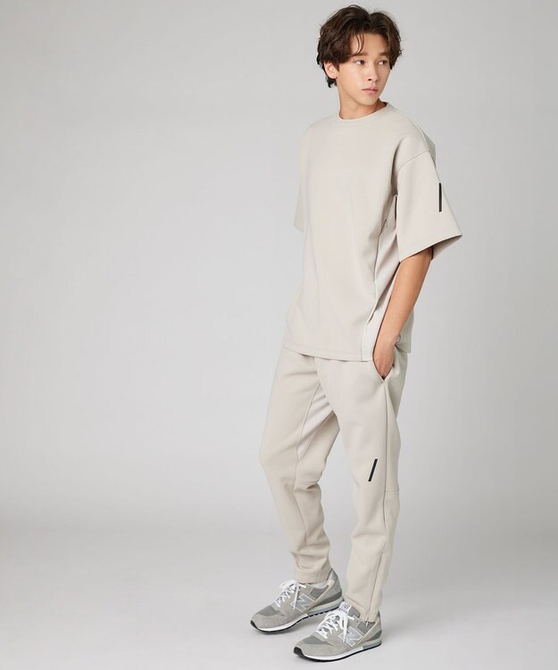 UNFILO 【ユニセックス】コンビジョグパンツ ベージュ系