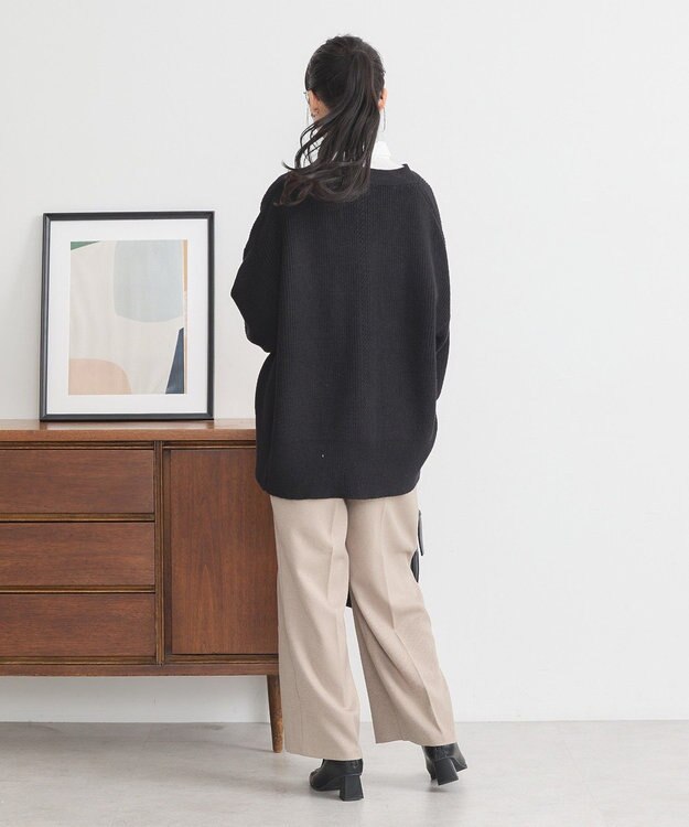 earth music&ecology ウールライクリラックスパンツ Beige