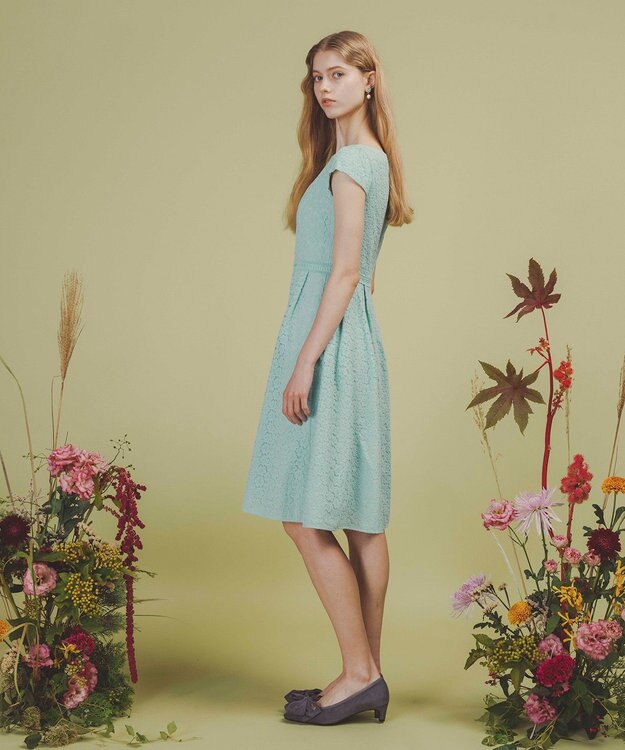 TOCCA 【WEB限定カラーあり・00サイズあり・洗える・消臭】MEMORY OF LACE ドレス スカイブルー系7