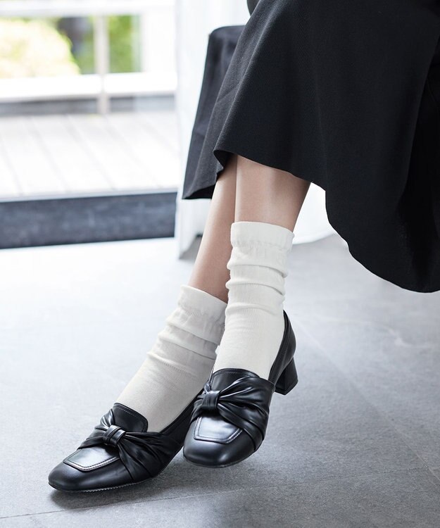 Tiaclasse くしゅくしゅフリルソックス オフホワイト