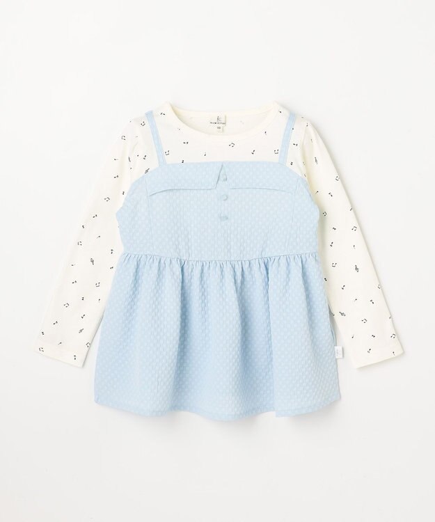 組曲 KIDS 【110-140㎝】メロディ ビスチェトップス サックスブルー